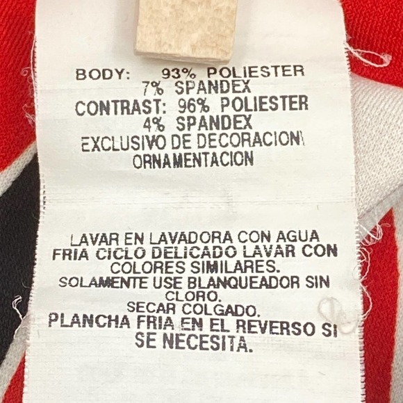 SPEECHLESS Red Black Printed A-Line Dress medium - Picture 12 of 12